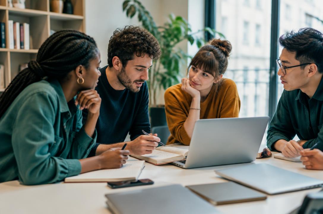 Des personnes collaborent autour d’un projet